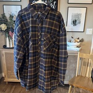Plaid Button-Up Jacket